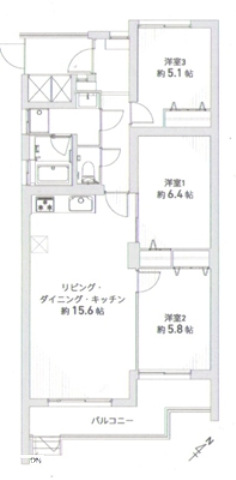 富田浜駅　徒歩7分　構造：鉄筋ｺﾝｸﾘｰﾄ造専有面積:72.36平米 ( 21.88坪 )　